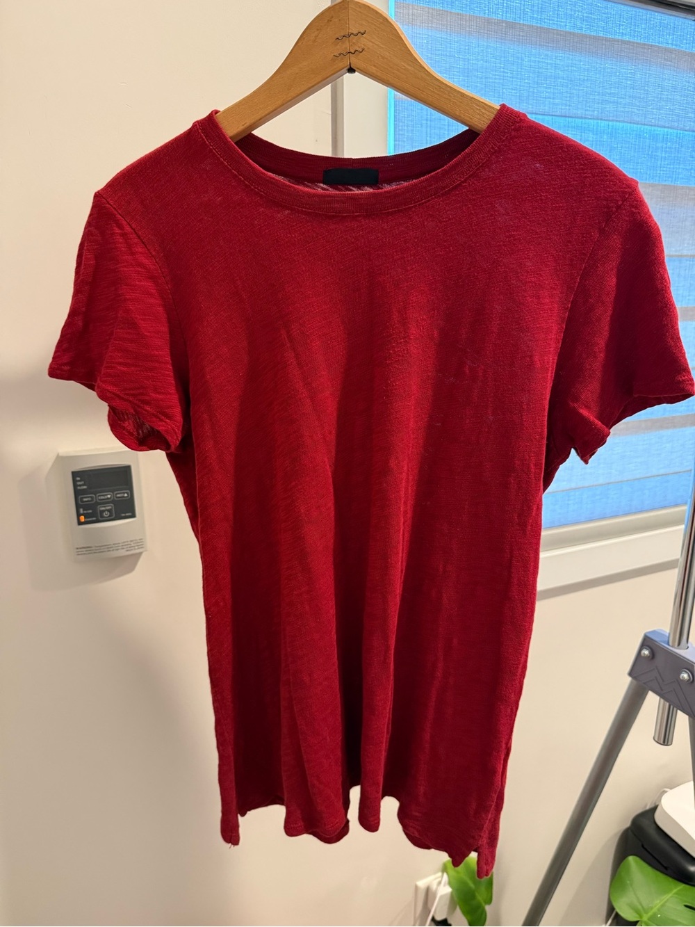 ATM Anthony Thomas Melillo Red Slub Tee | Size M
